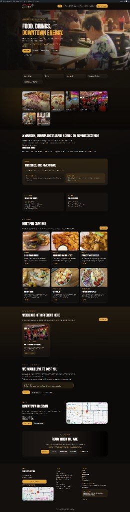 Mobile website design example